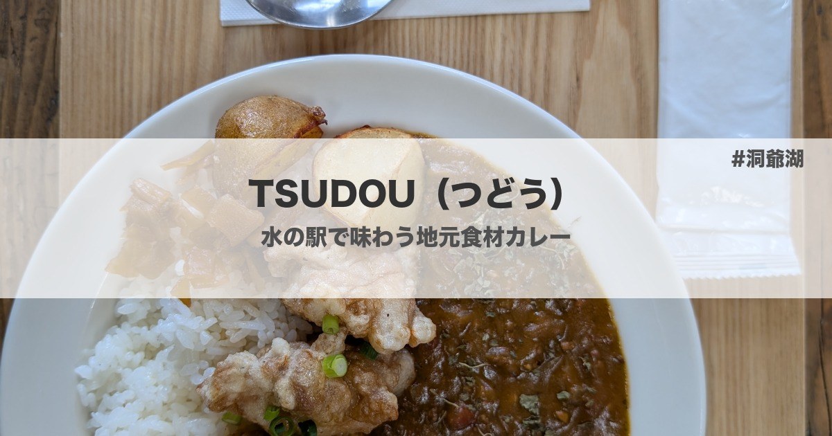 TSUDOU(つどう)とうや水の駅食堂のからあげカレー